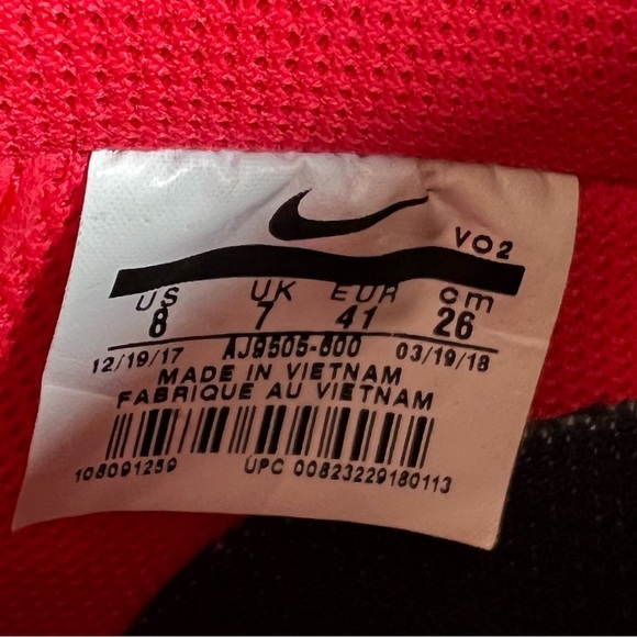 Nike Men\'s Air Force 1 \'07 UV Ultraviolet Siren Red Shoe Size 8 #608 main image 6